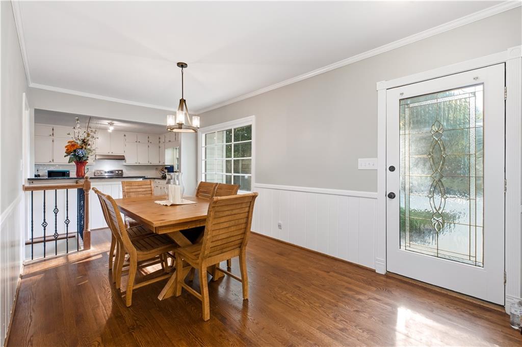 531 Crestview Terrace Gainesville, GA 30501 - Photo 9 of 54 a dining room with furniture window and wooden floor