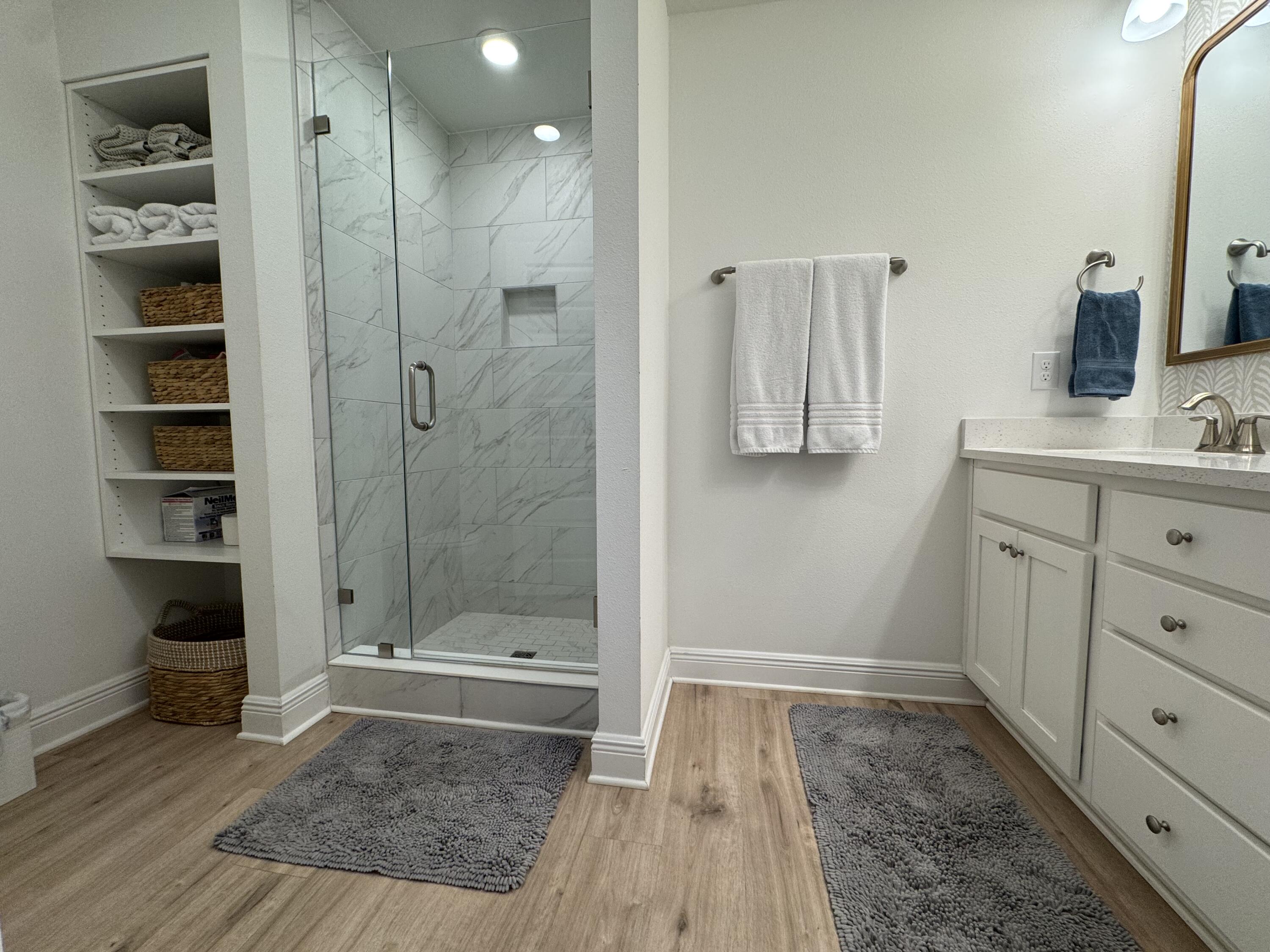 40 Redbird Loop Destin, FL 32541 - Photo 6 of 14 a bathroom with a shower and a sink