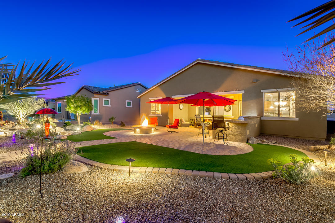 42114 West Cribbage Road Maricopa, AZ 85138 - Photo 26 of 68 Backyard lighting