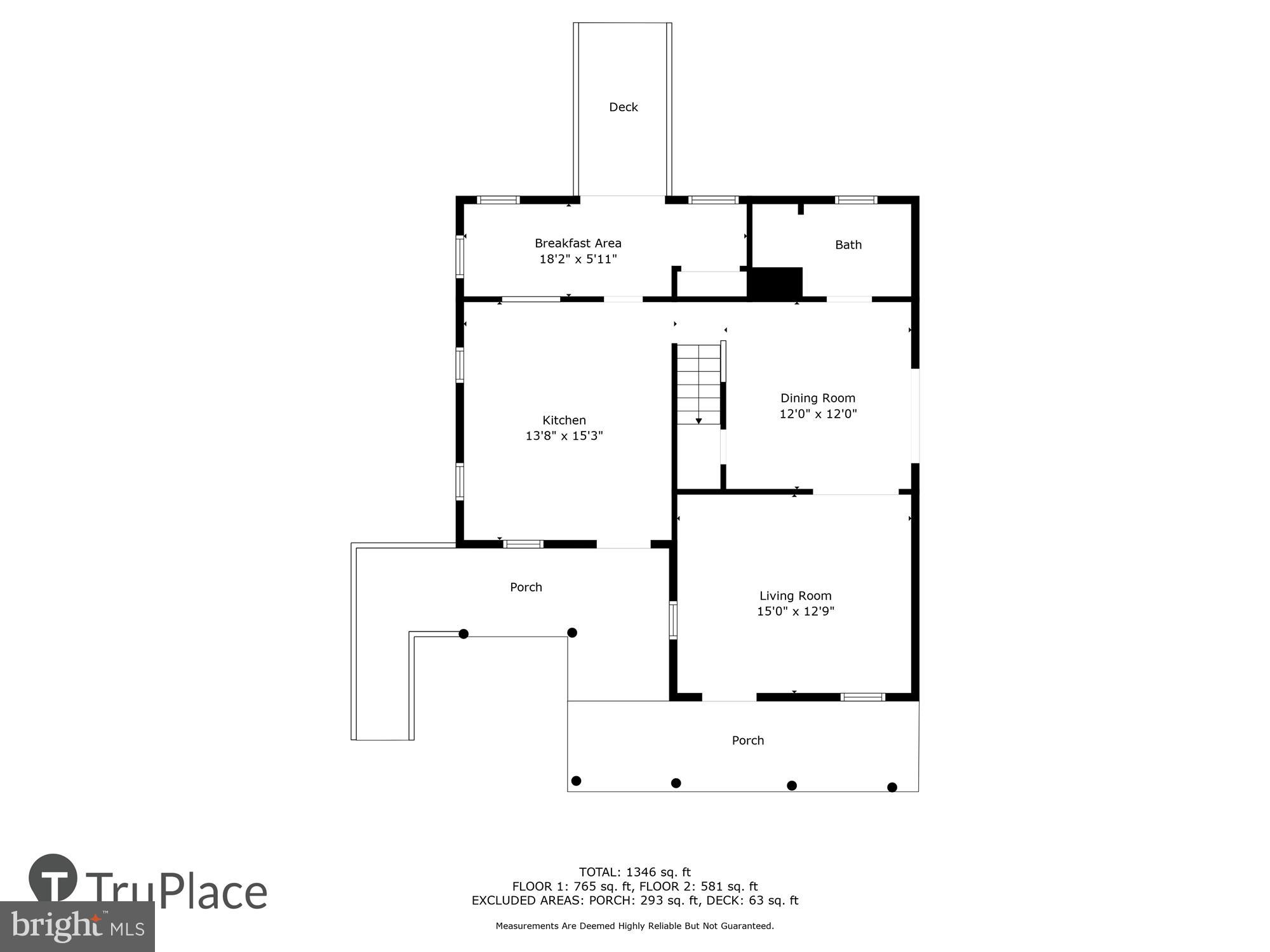 10117 High Ridge Road Laurel, MD 20723 - Photo 61 of 70 Main Level (Labels & Measurements)