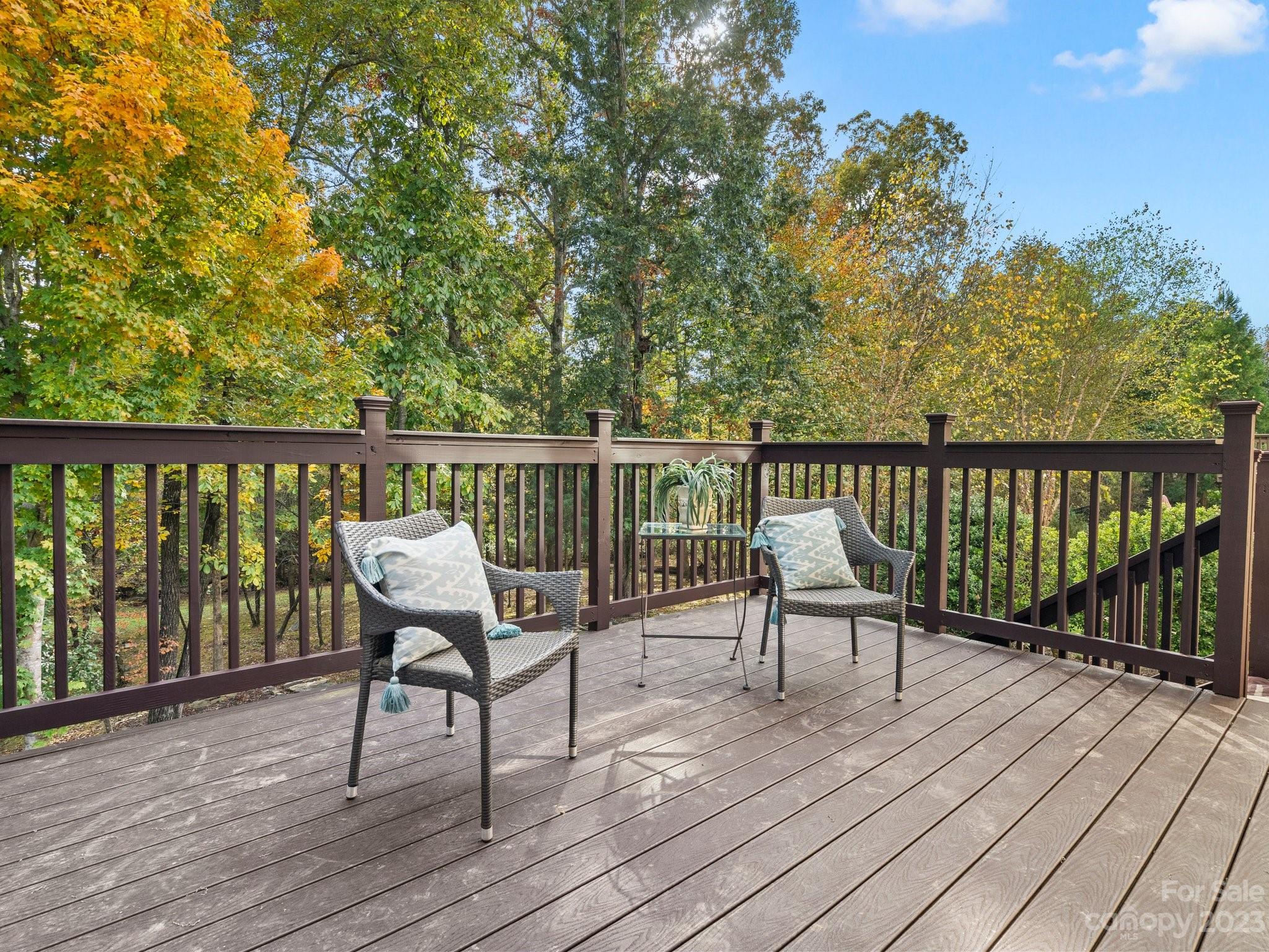 1021 Ridgehaven Road Waxhaw, NC 28173 - Photo 29 of 36 a view of balcony with wooden floor and outdoor seating