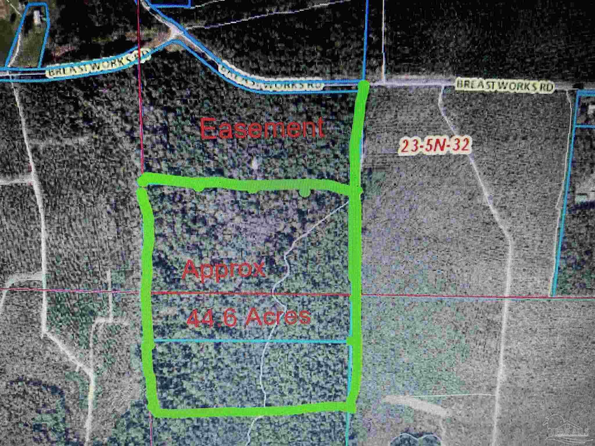 0 Breastworks Road McDavid, FL 32568 - Photo 3 of 3 Property and Easement in Green