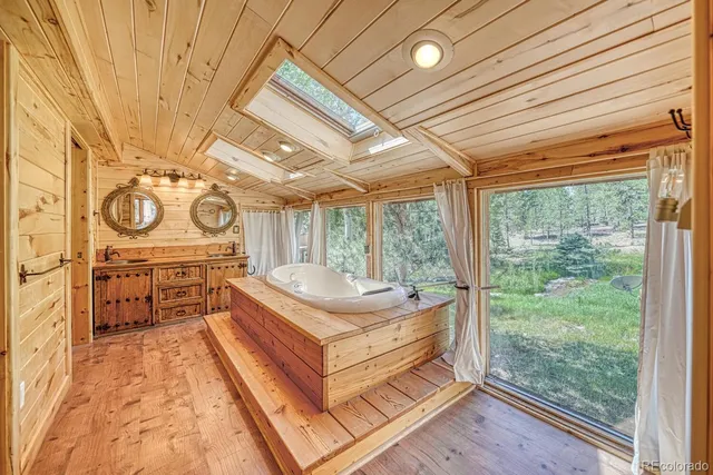 a very nice looking room with a large window