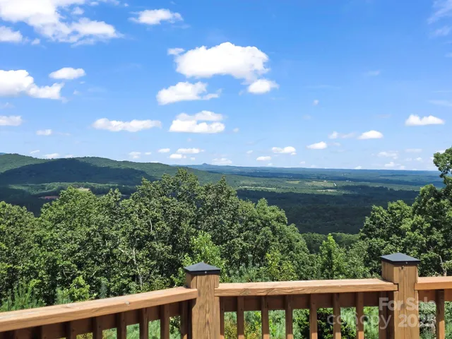 a view of a lake from a yard