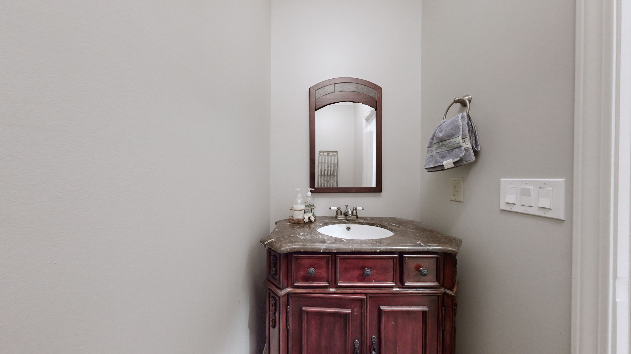 3400 Cobblestone Mills Road Spring Hill, TN 37174 - Photo 16 of 63 a bathroom with a sink and a mirror