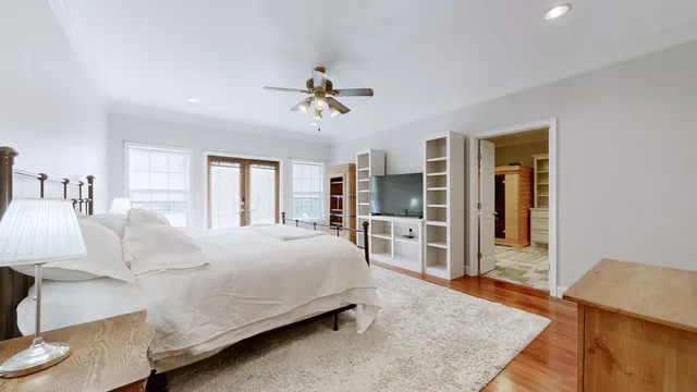 a bathroom with a mirror sink and vanity