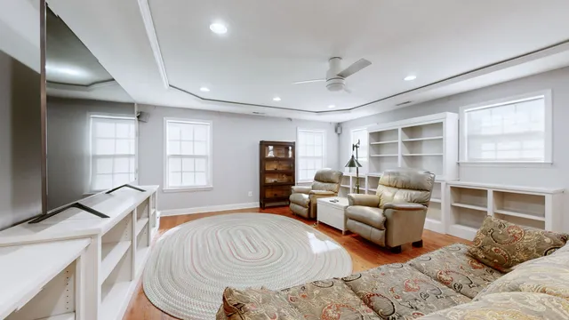 a bathroom with a bathtub and a sink
