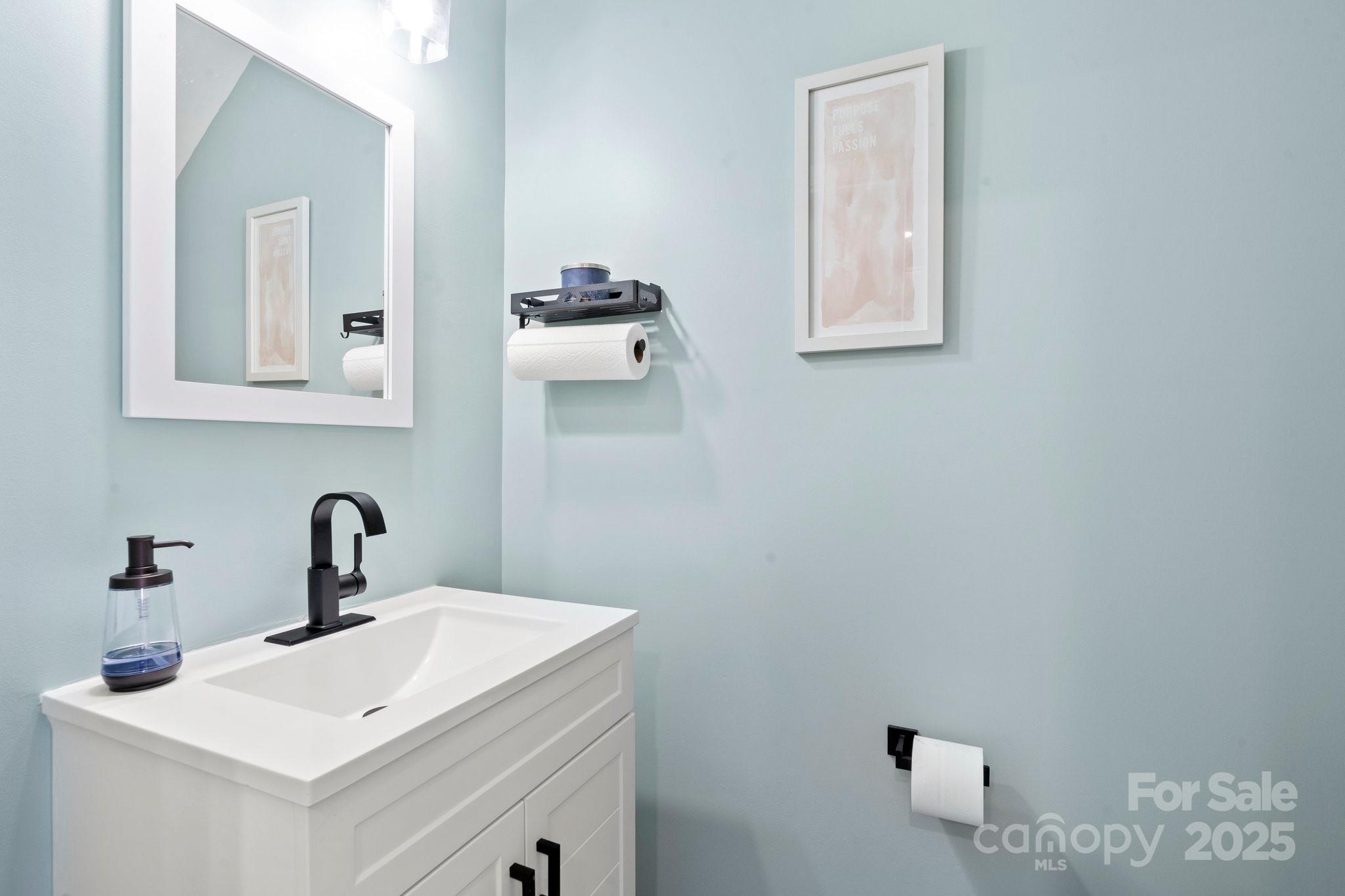 164 Singleton Road Mooresville, NC 28117 - Photo 9 of 36 a bathroom with a sink and mirror