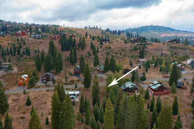 a view of a city and mountains