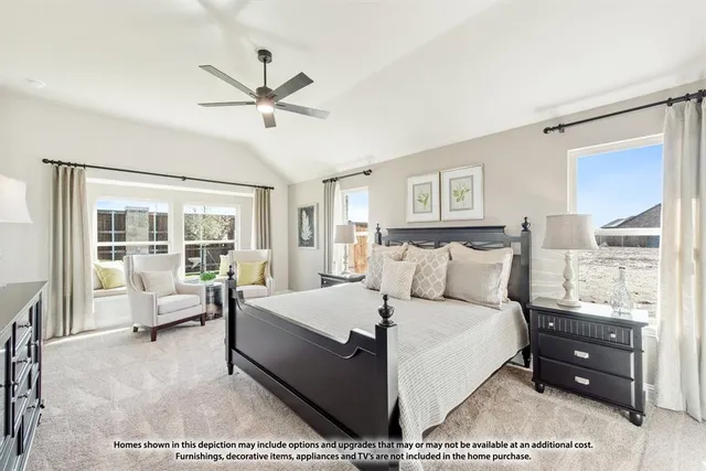 a en suite bathroom with a granite countertop double vanity sink and a mirror
