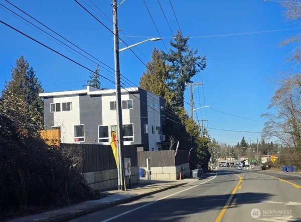 a view of a house with street