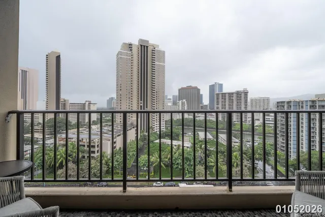 a view of a city with tall buildings