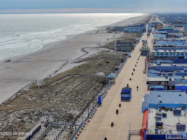a view of an ocean beach