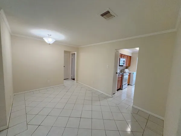 a view of an empty room