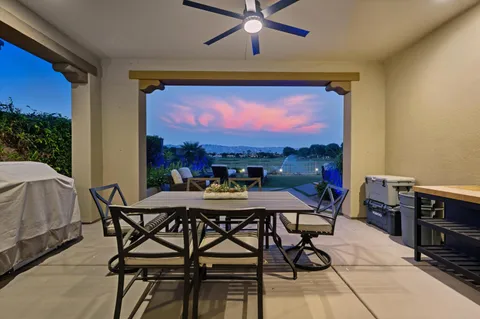 a view of a outdoor space with furniture