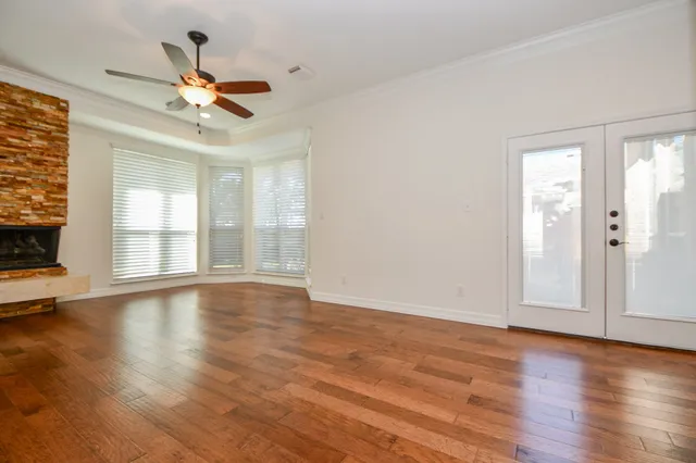 a bathroom with a granite countertop sink mirror and double
