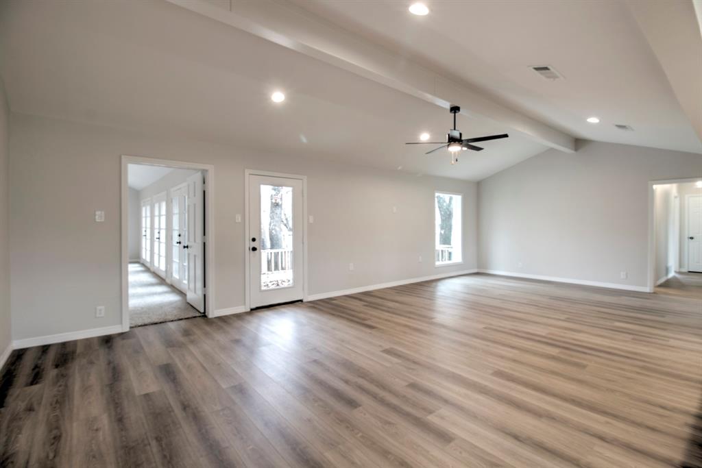 3700 Moseley Road Cross Roads, TX 76227 - Photo 10 of 38 Living room View, with vaulted ceiling.