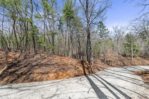 a view of a backyard of the house