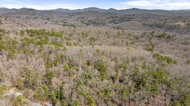 a view of mountain view with lots of trees