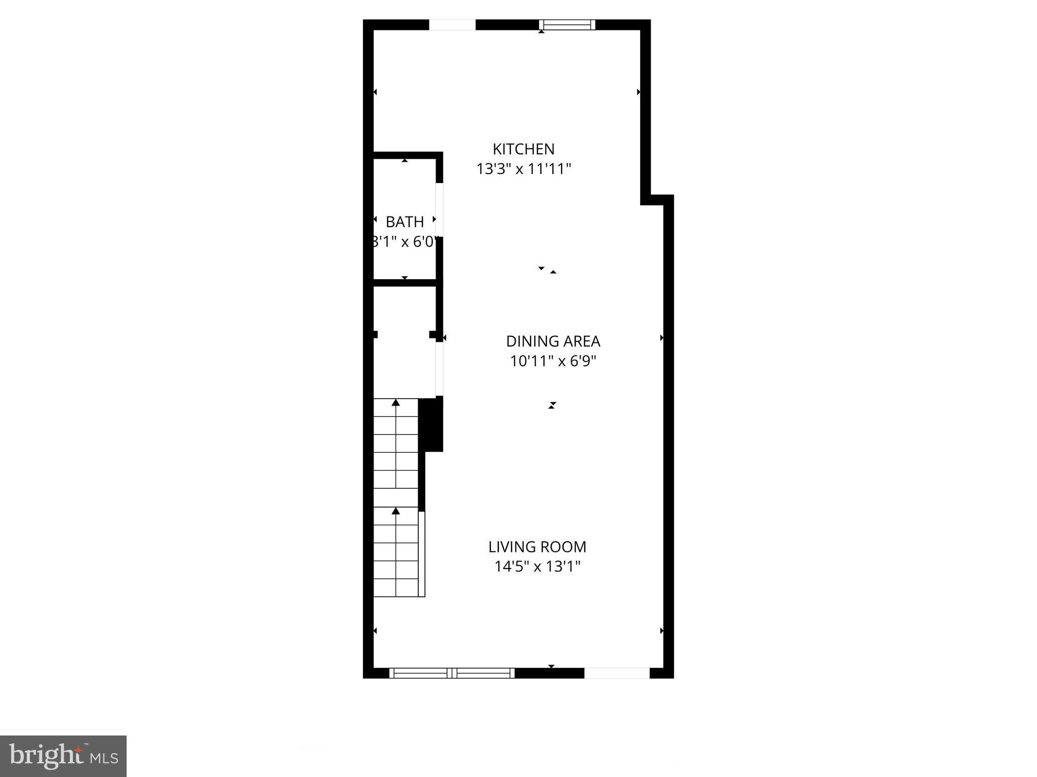 5132 7th Street Northwest Washington, DC 20011 - Photo 32 of 34 a picture of a floor plan