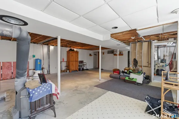 a bedroom with furniture