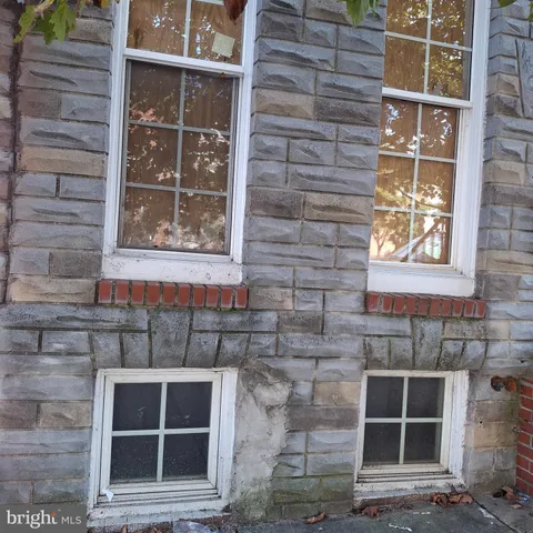 a front view of a house with a window