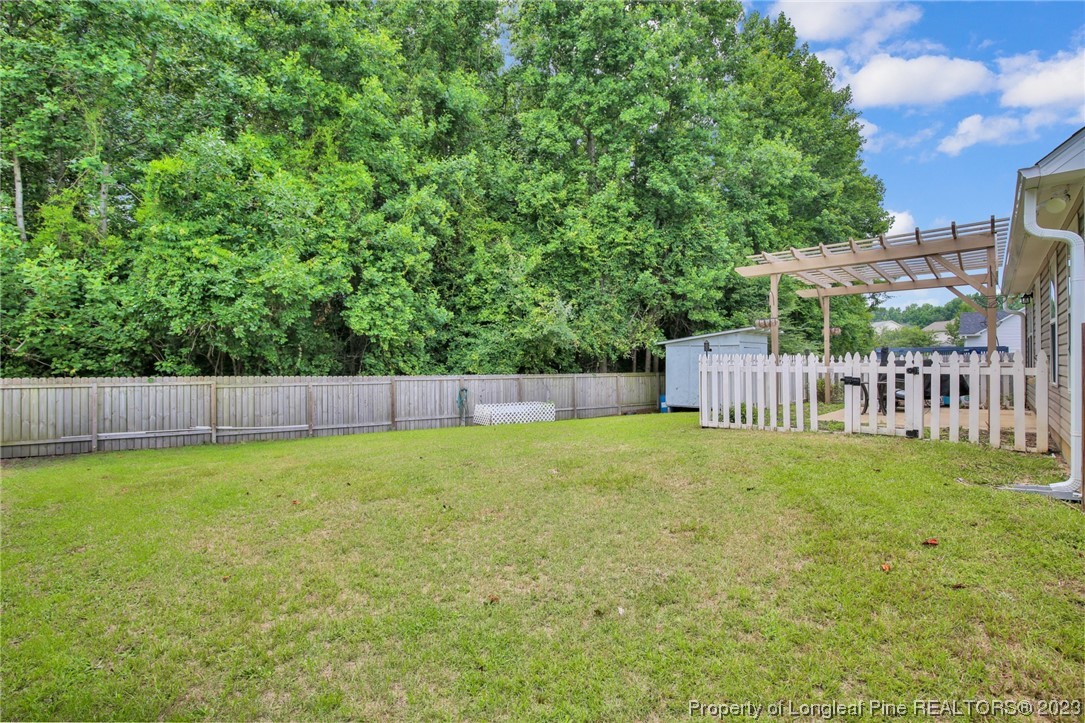 234 Cape Fear Road Raeford, NC 28376 - Photo 31 of 33 a view of a backyard with a garden
