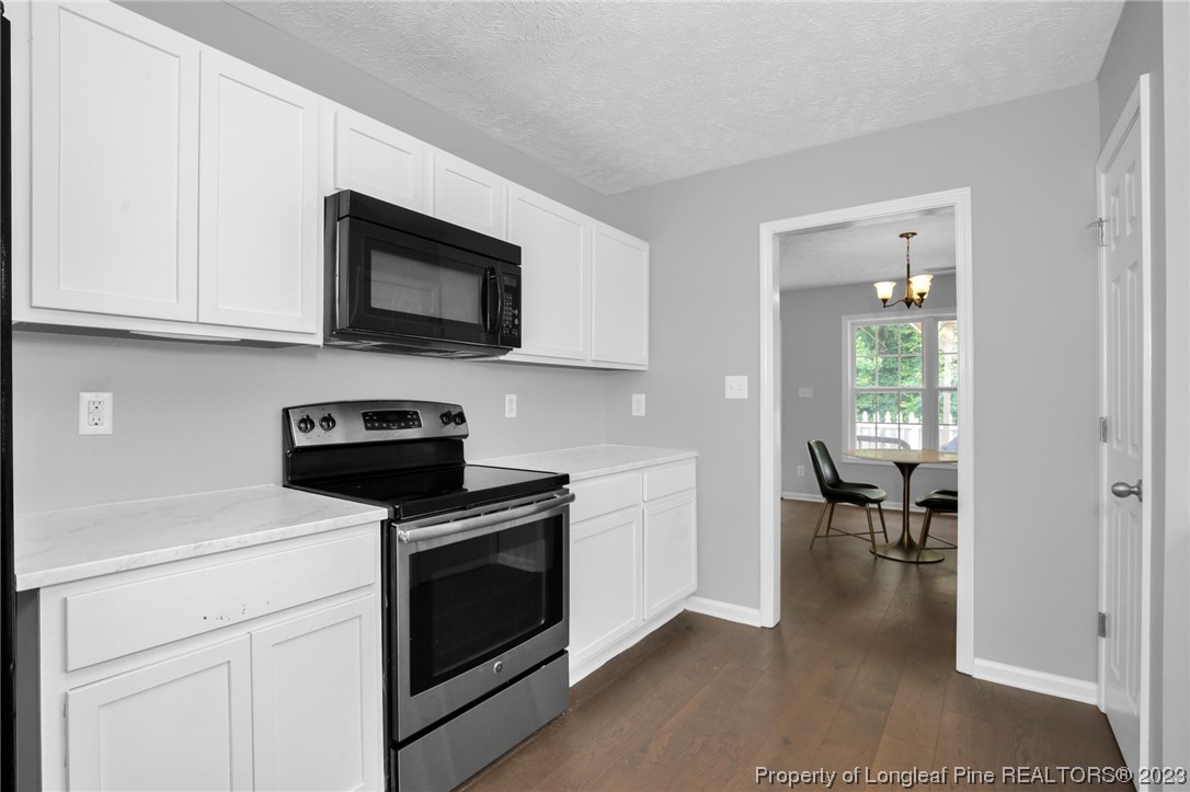 234 Cape Fear Road Raeford, NC 28376 - Photo 10 of 33 a kitchen with a stove and a microwave