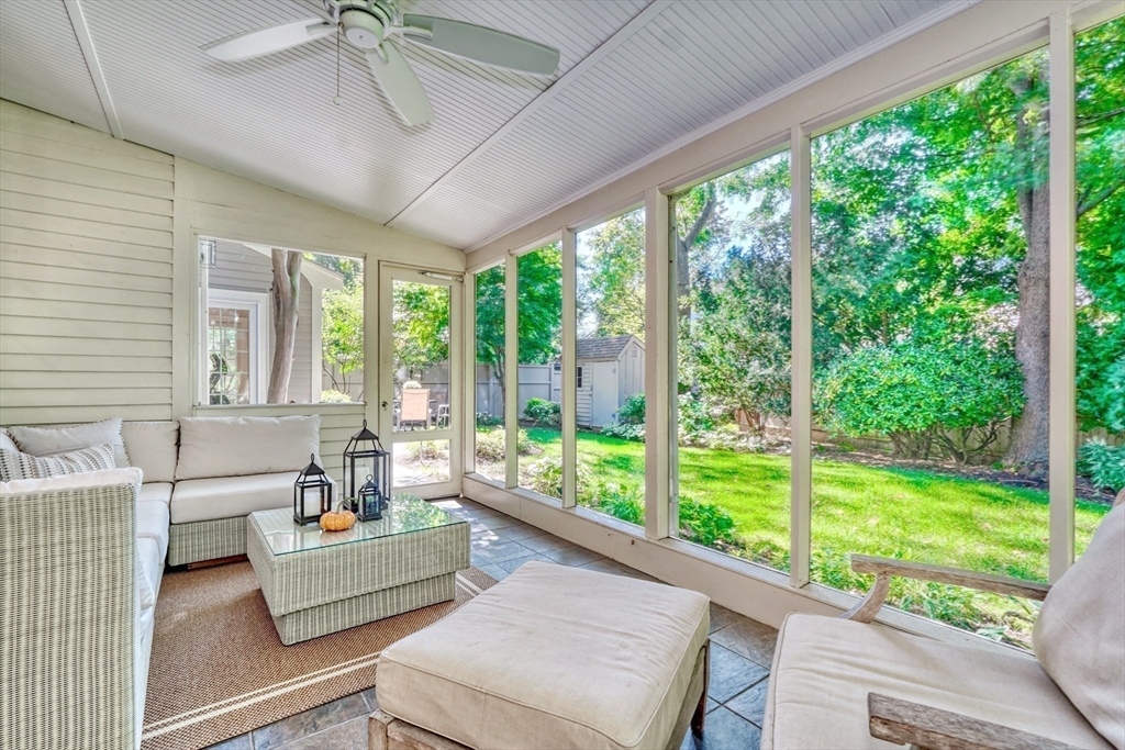 21 Philbrick Road Newton, MA 02459 - Photo 16 of 35 a living room with furniture and a yard