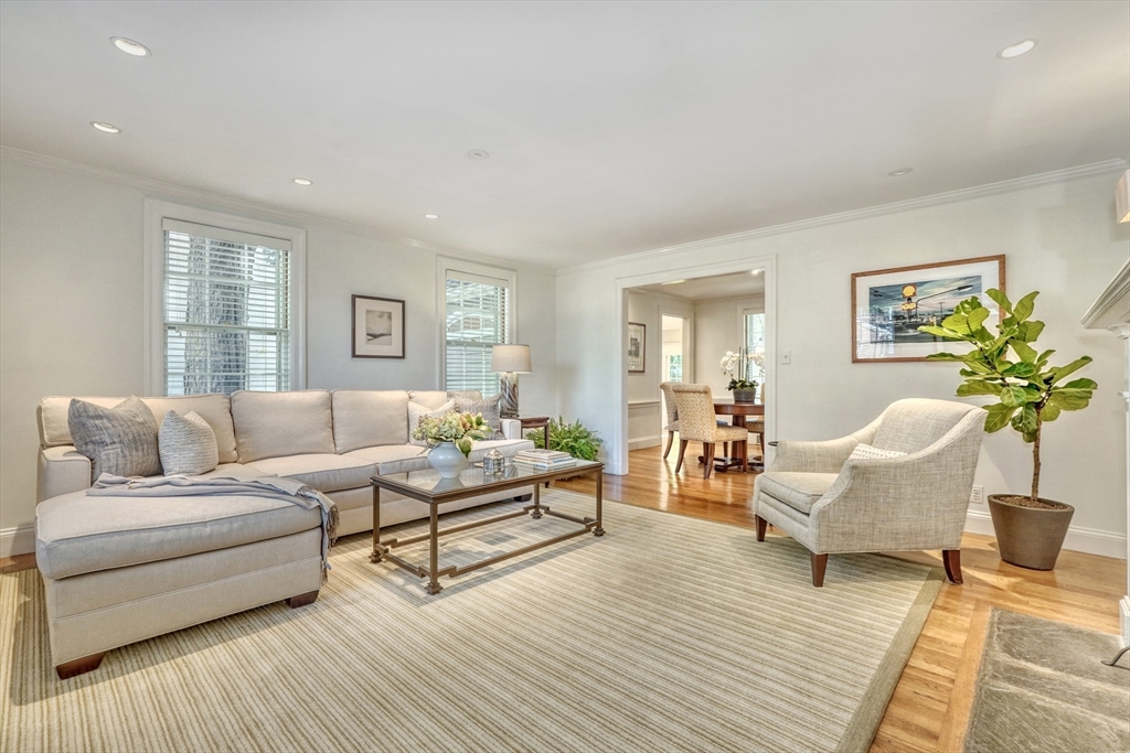 21 Philbrick Road Newton, MA 02459 - Photo 5 of 35 a living room with furniture and wooden floor