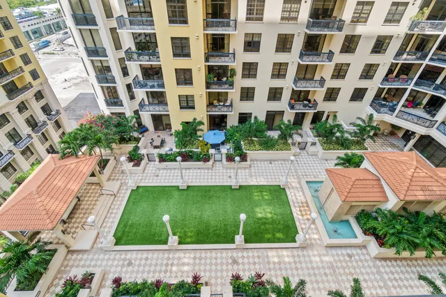 a view of building with garden space