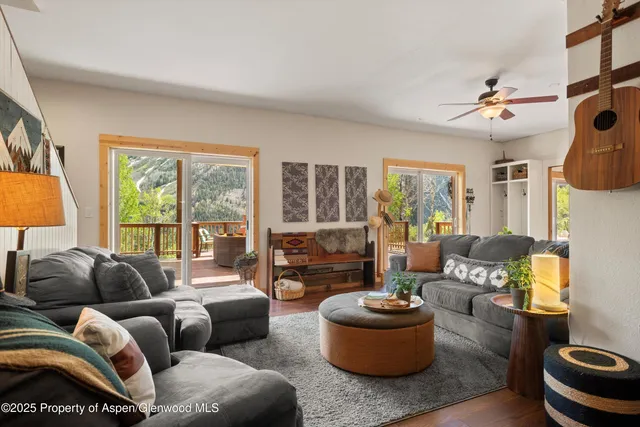 a view of a balcony with an outdoor space
