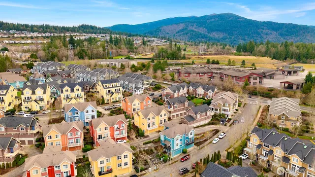 a view of a city with lake view