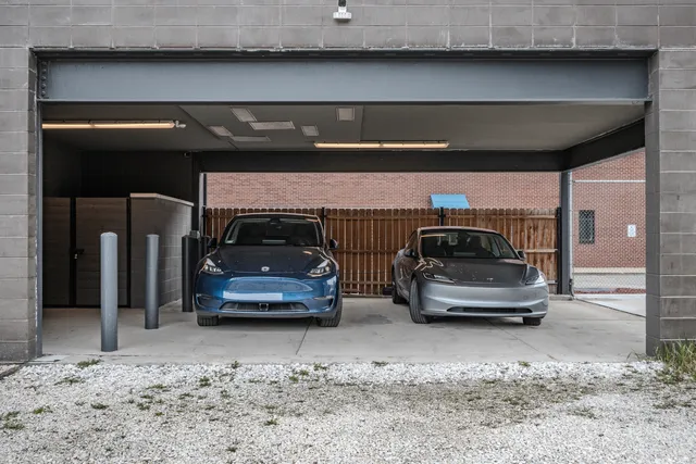 a view of car parked in parking area