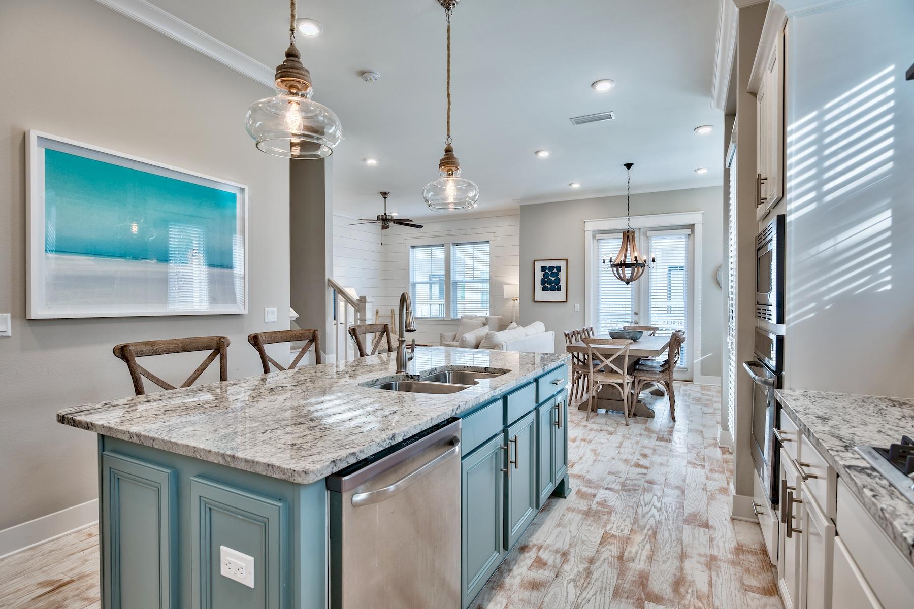 35 East Milestone Dr Inlet Beach, Unit B Inlet Beach, FL 32461 - Photo 11 of 25 Kitchen and Dining Area
