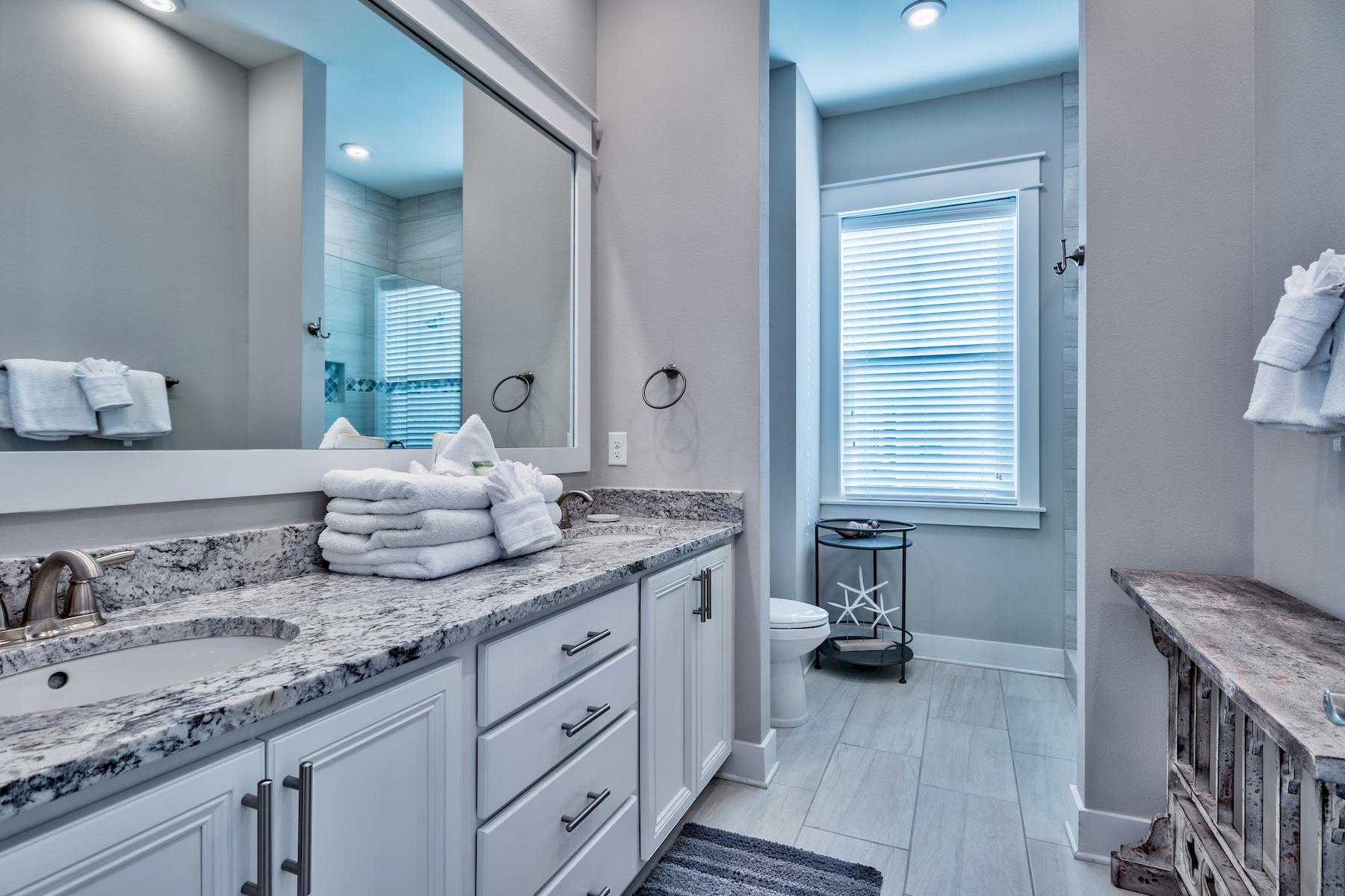 35 East Milestone Dr Inlet Beach, Unit B Inlet Beach, FL 32461 - Photo 16 of 25 En Suite Master Bath