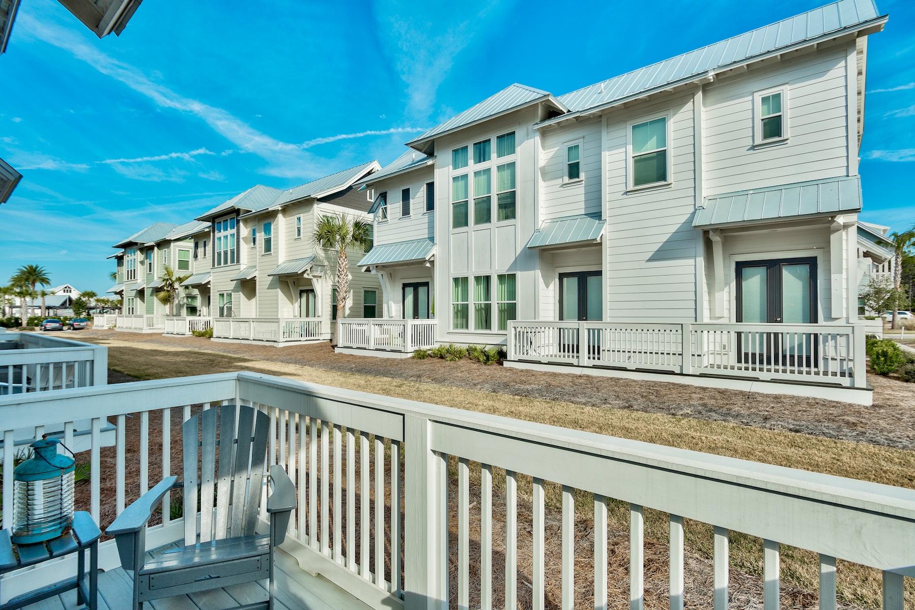 35 East Milestone Dr Inlet Beach, Unit B Inlet Beach, FL 32461 - Photo 5 of 25 Back Deck Overlooking Green Space