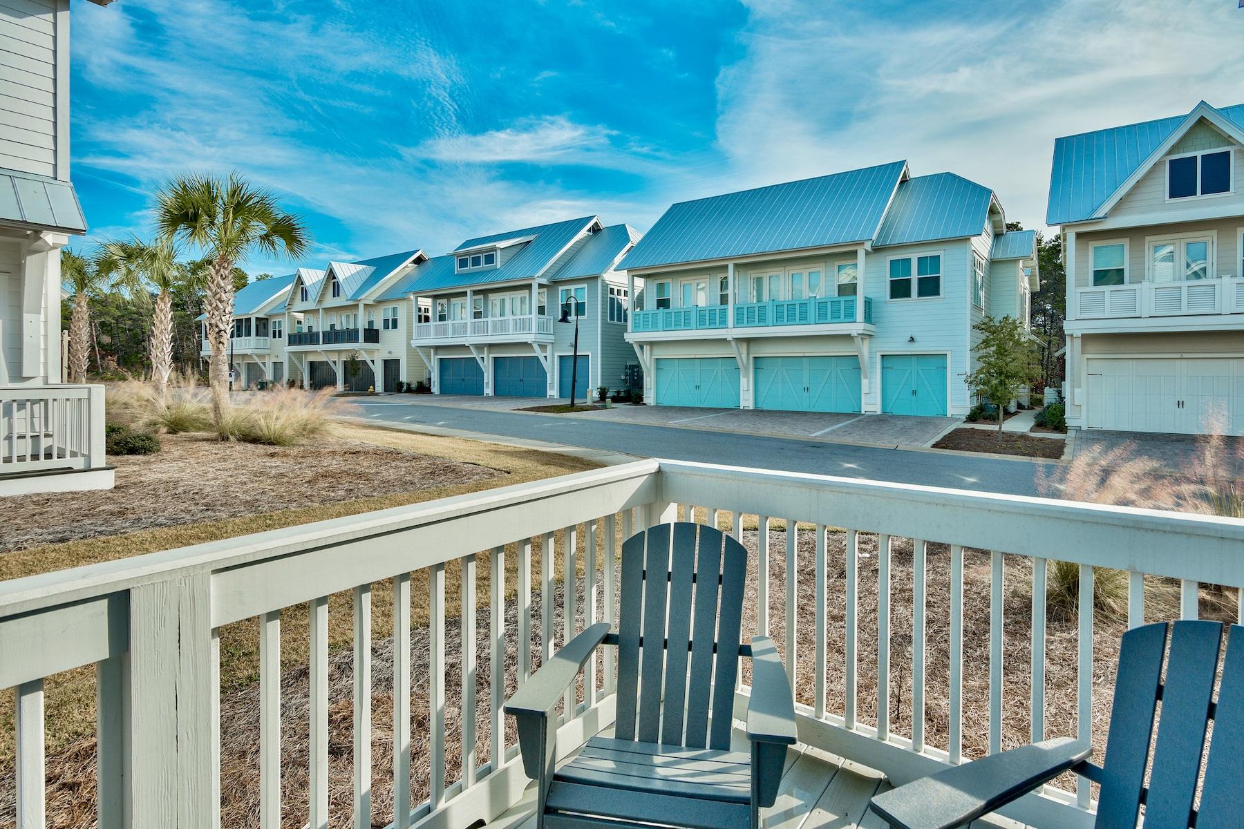 35 East Milestone Dr Inlet Beach, Unit B Inlet Beach, FL 32461 - Photo 6 of 25 Back Deck Overlooking Green Space