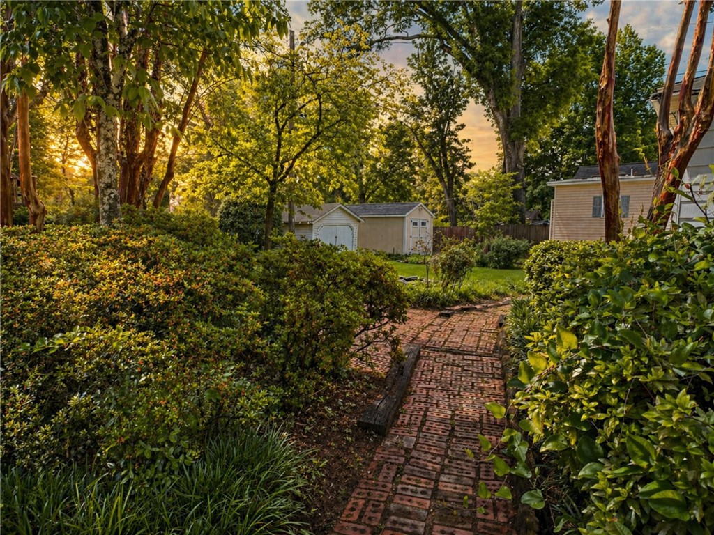 604 North Street Anderson, SC 29621 - Photo 43 of 46 Back Yard Evening