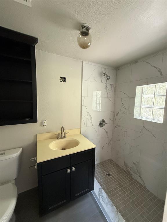 4812 Barbara Road River Oaks, TX 76114 - Photo 19 of 20 a bathroom with a sink toilet a mirror and shower