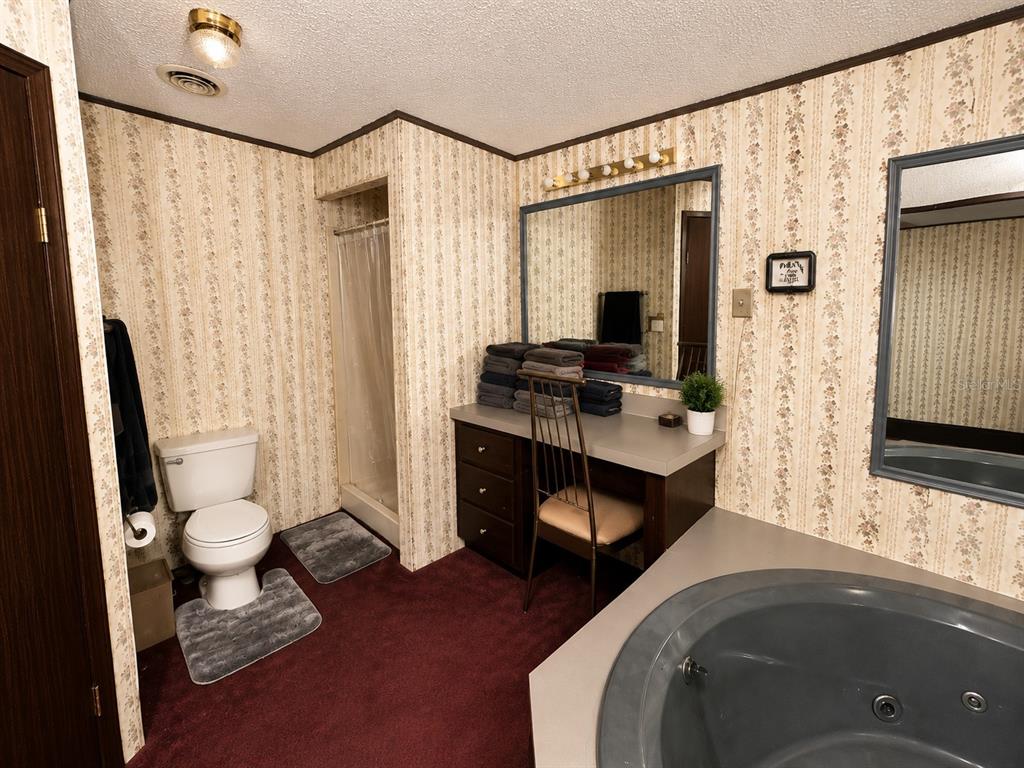 2665 Absher Road St. Cloud, FL 34771 - Photo 23 of 27 a bathroom with a sink a toilet and a mirror