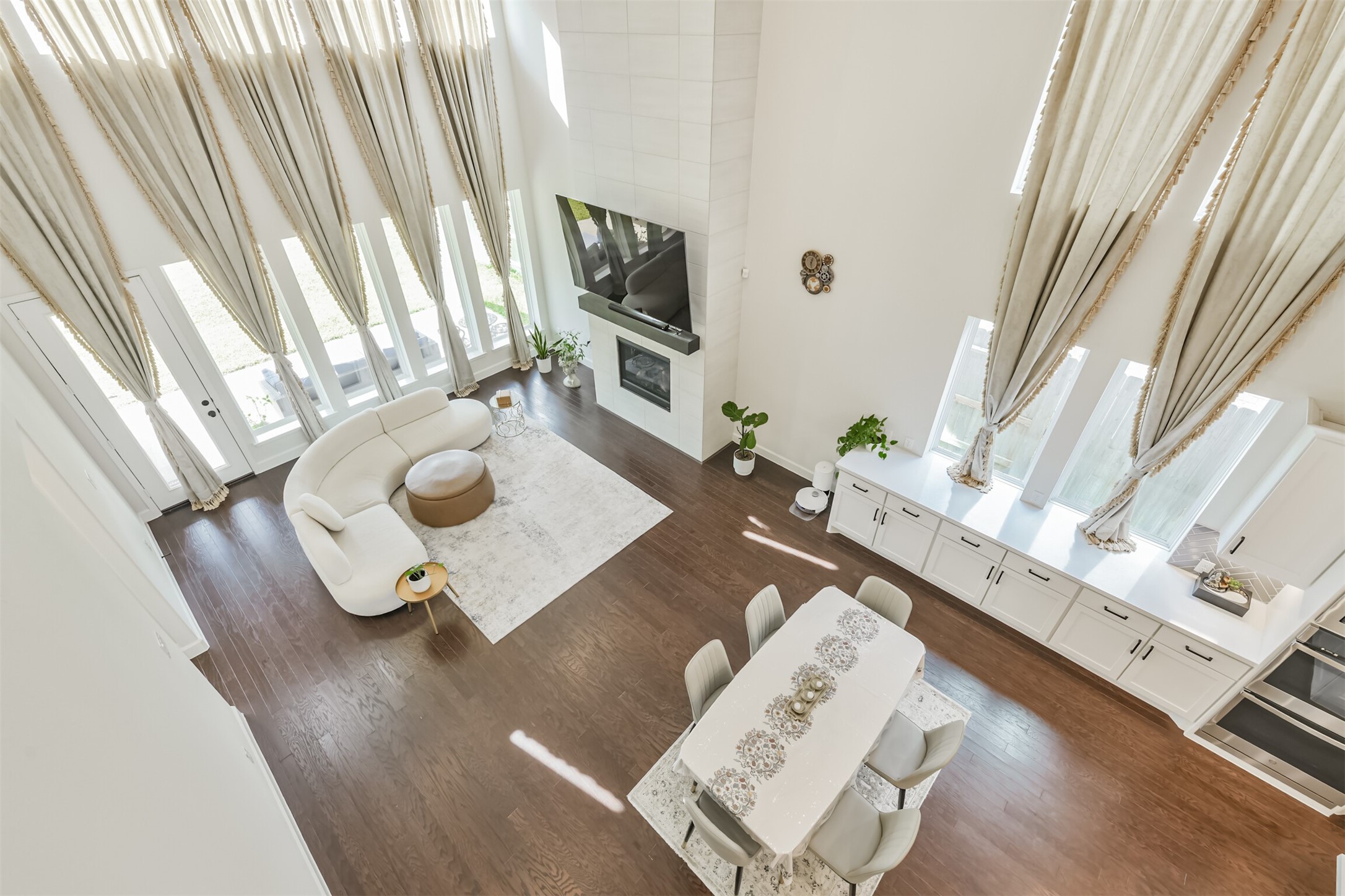 19319 Wild Sabino Way Tomball, TX 77377 - Photo 31 of 46 a living room with furniture and a flat screen tv