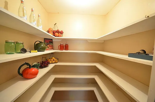 a room with storage and utility