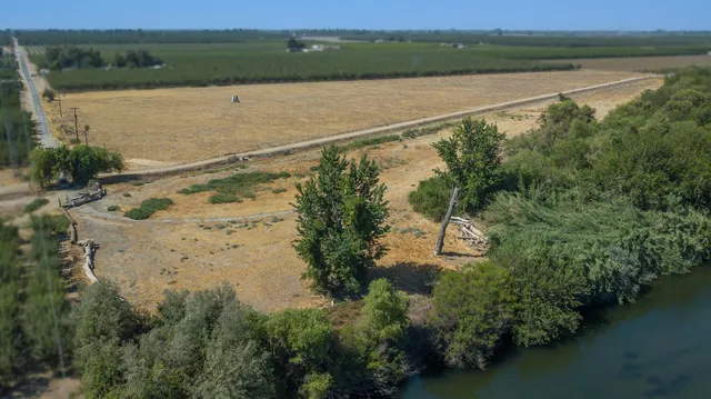a view of a lake with a mountain