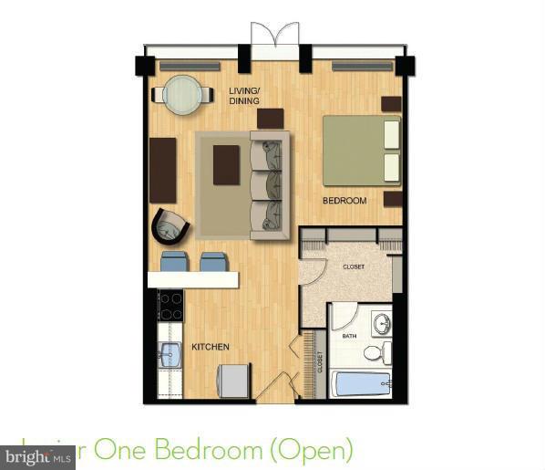 1101 3rd Street Southwest, Unit 210 Washington, DC 20024 - Photo 6 of 28 a picture of a bathroom with a sink and a mirror