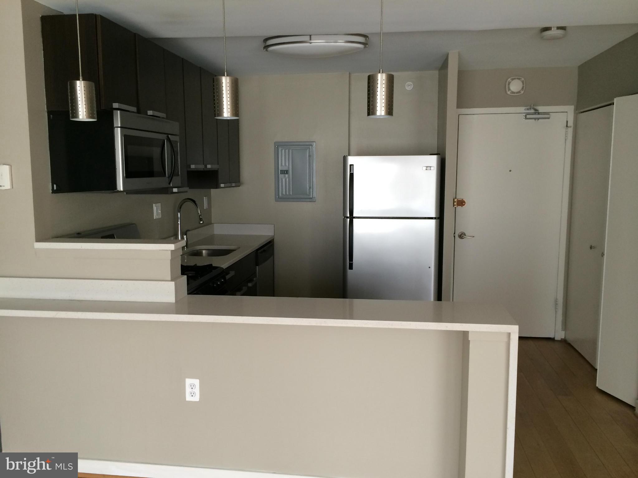 1101 3rd Street Southwest, Unit 210 Washington, DC 20024 - Photo 8 of 28 a refrigerator freezer sitting inside of a kitchen