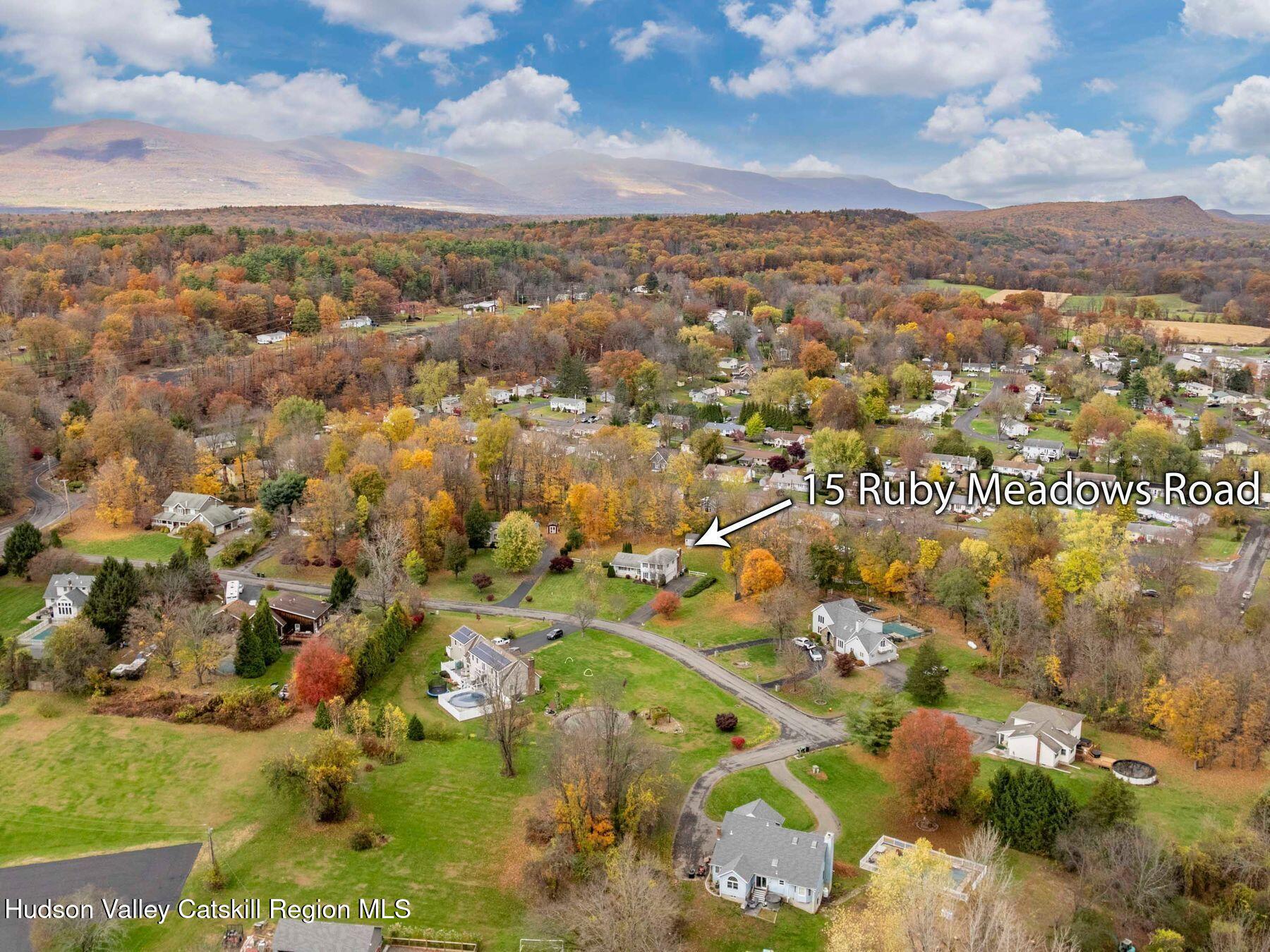 15 Ruby Meadows Road Lake Katrine, NY 12449 - Photo 12 of 53 an aerial view of residential building and trees