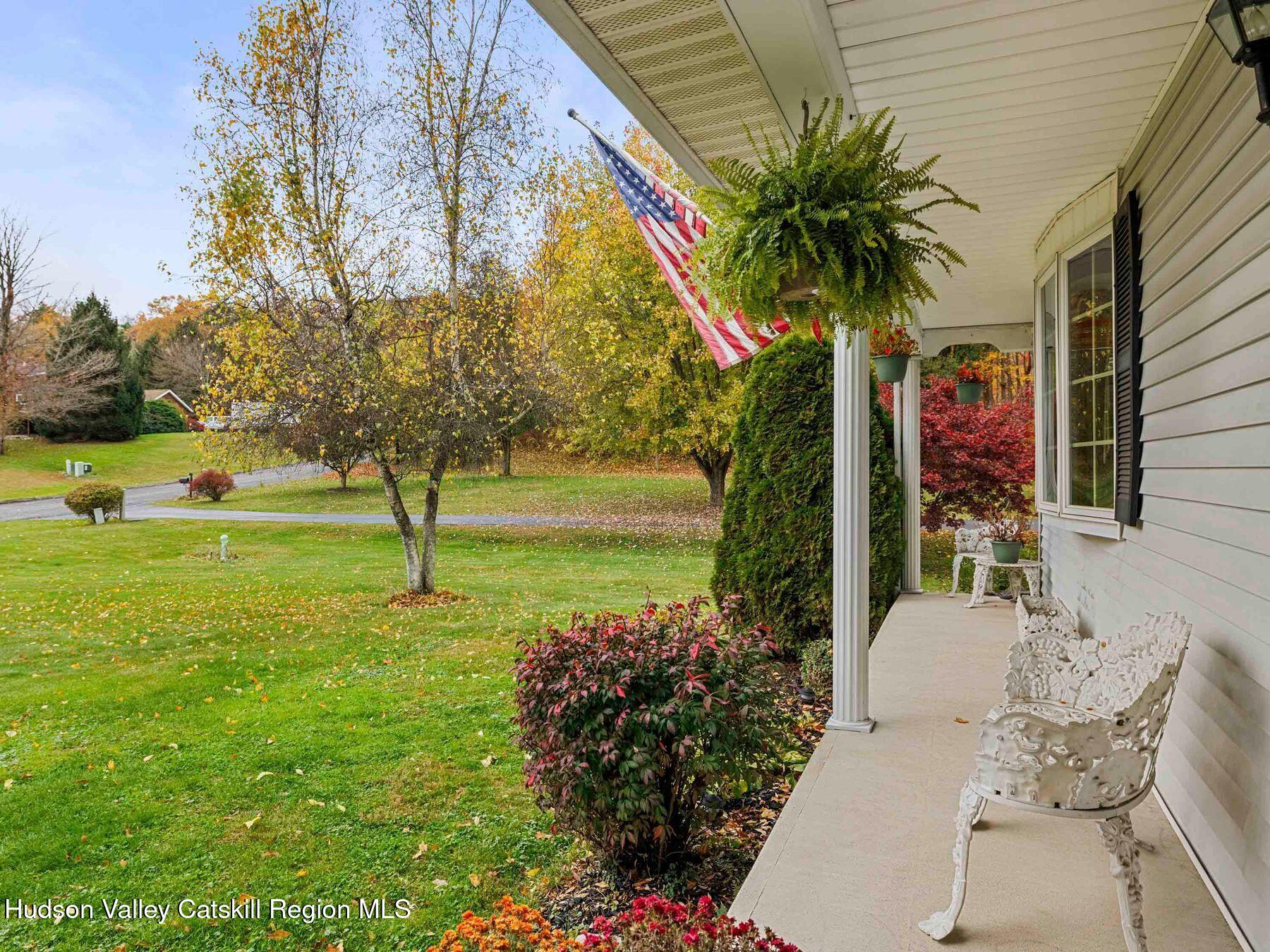 15 Ruby Meadows Road Lake Katrine, NY 12449 - Photo 44 of 53 a view of a backyard with garden and swimming pool