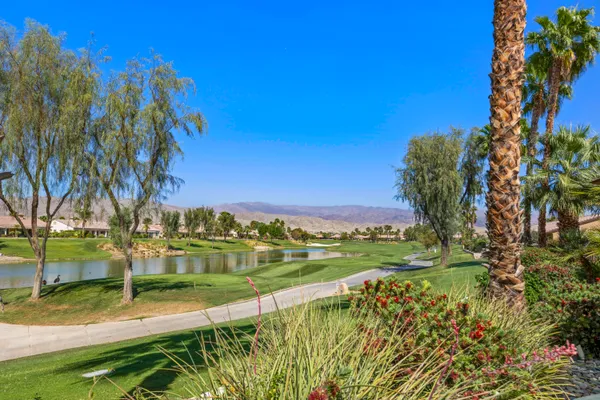 a view of an outdoor space with a lake view