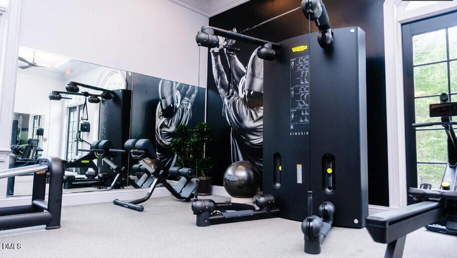 7440 Hasentree Way Wake Forest, NC 27587 - Photo 51 of 64 a view of a room with gym equipment